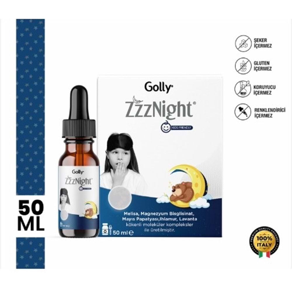 GOLLY ZZZNİGHT 50 ML BEBEK VE ÇOCUK UYKU DAMLASI