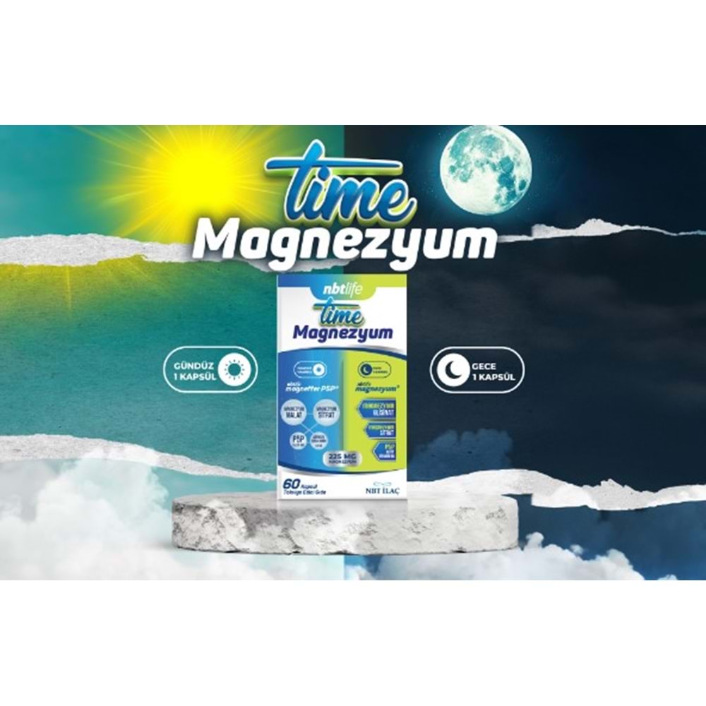 NBT LİFE TİME MAGNEZYUM GECE VE GÜNDÜZ 60 KAPSÜL