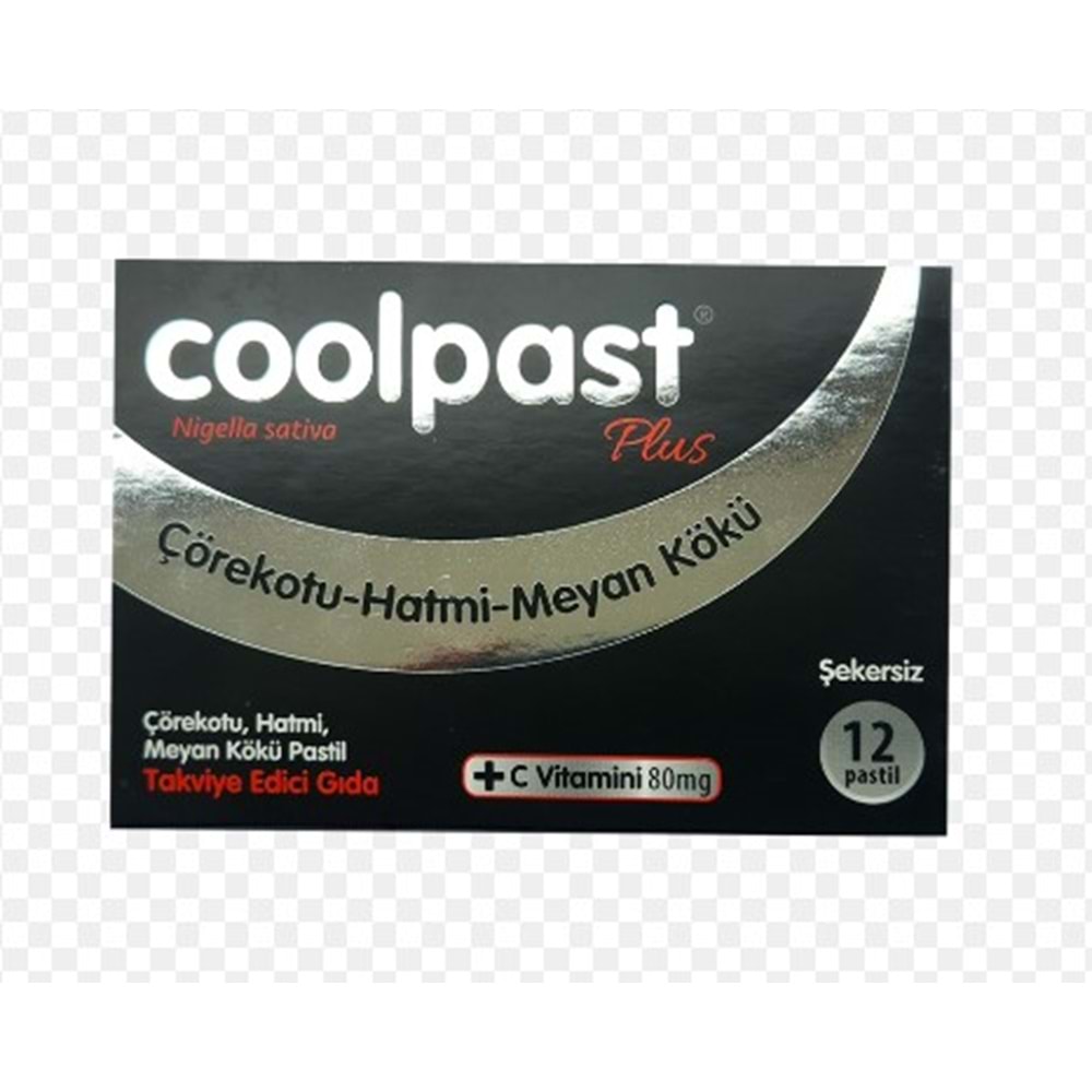 COOLPAST ÇÖREK OTU MEYAN KÖKÜ HATMİ C VİTAMİNİ 12 Lİ PASTİL