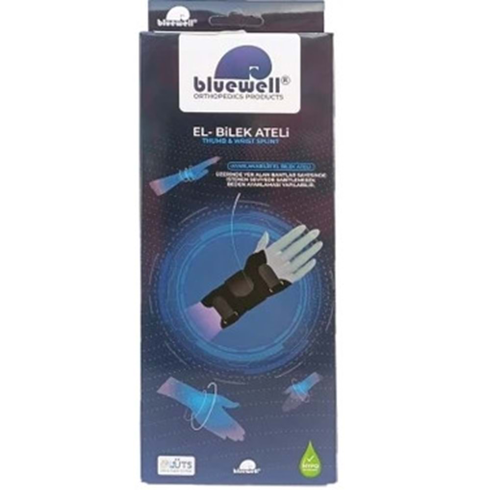 BLUEWELL NEOPREN BAŞPARMAK DESTEKLİ EL BİLEK ATELİ ÇİFT TARAFLI BEDENSİZ
