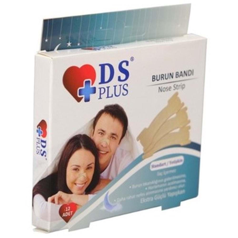 DAMLA BURUN BANDI 12'Lİ NEFES ALMAYA YARDIMCI VE HORLAMAYI AZALTAN BURUN BANDI