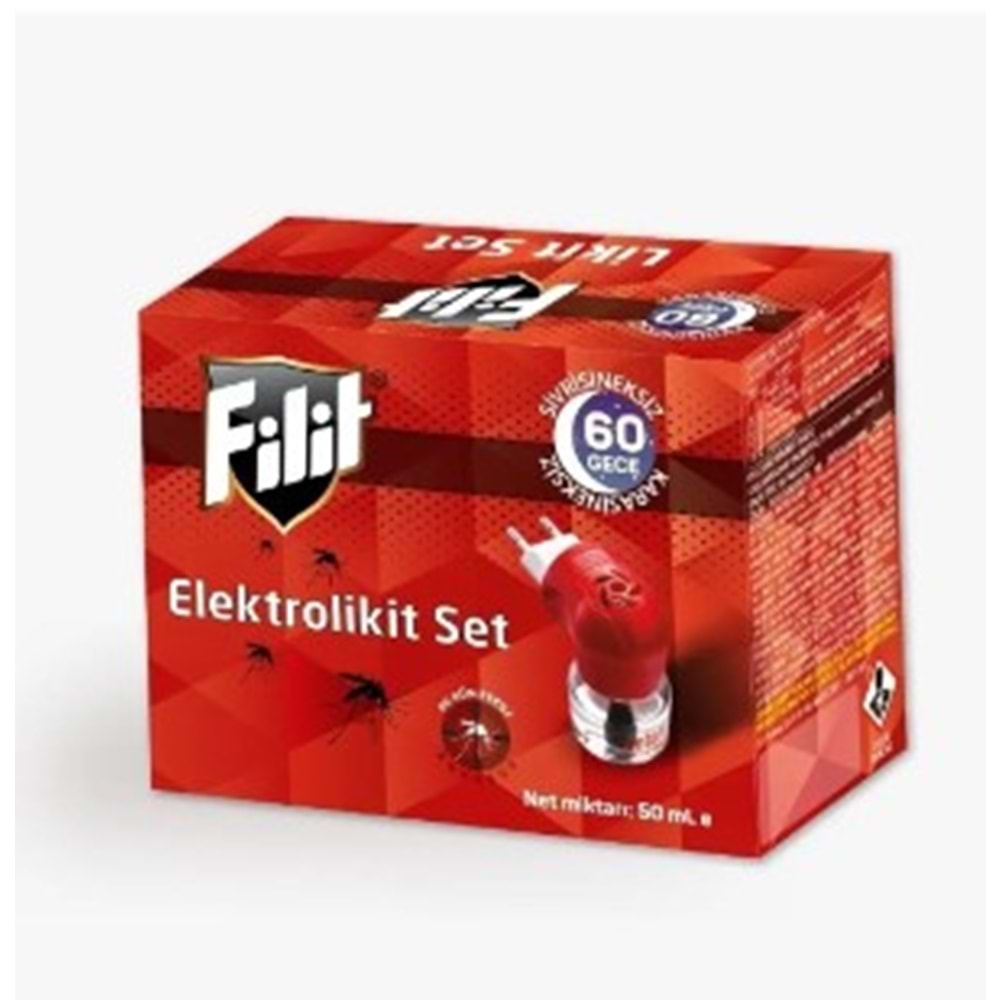 FİLİT ELEKTROLİKİT SET 1 ADET CİHAZ + ŞİŞE 60 GECE