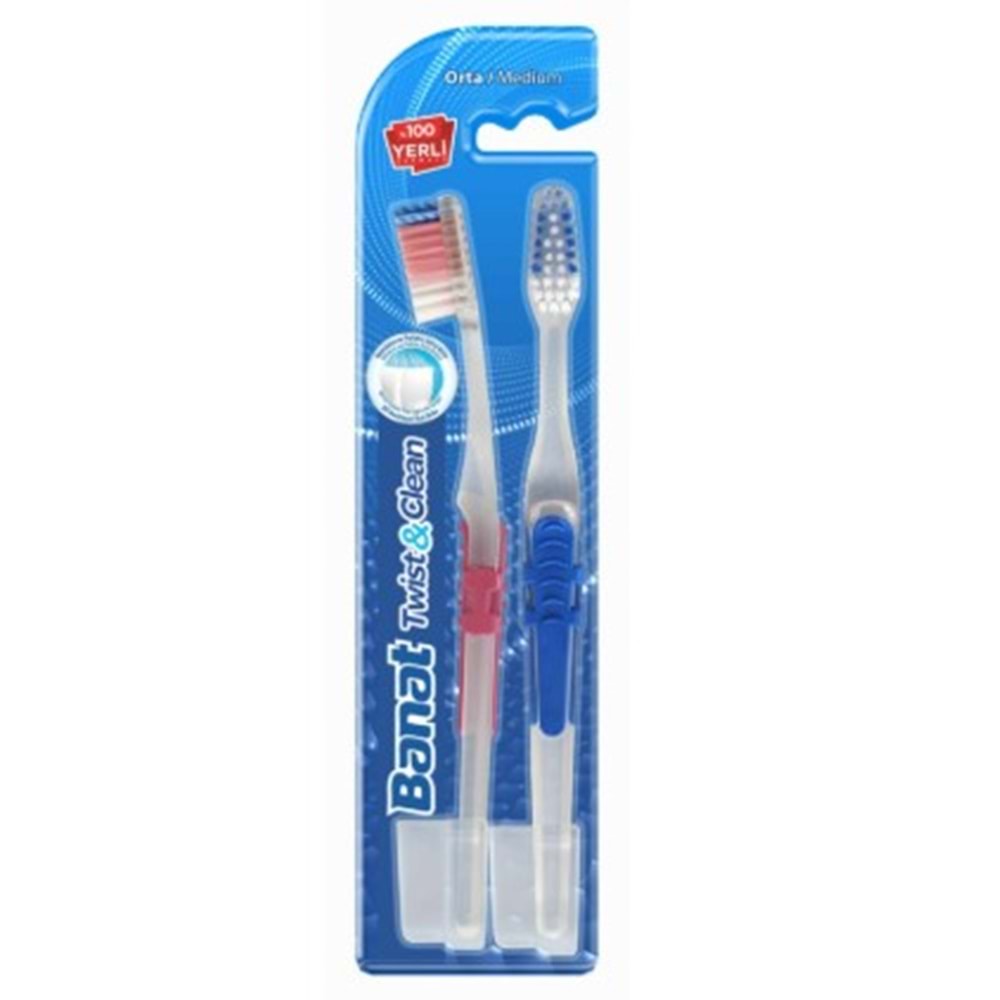 BANAT TWİST CLEAN DİŞ FIRÇASI 1+1