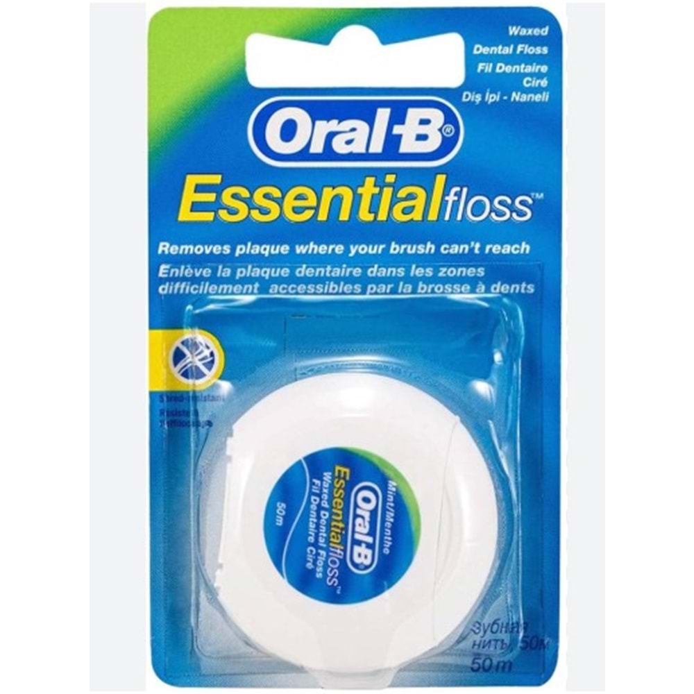 ORAL-B MUMSUZ DİŞ İPİ ESSENTİAL FLOSS 50 ML