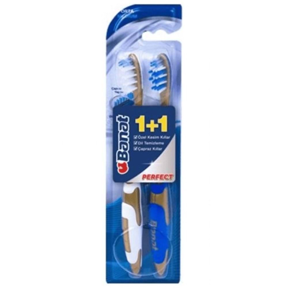 BANAT CUO EFFECT PERFECT MEDİUM DİŞ FIRÇASI 1+1