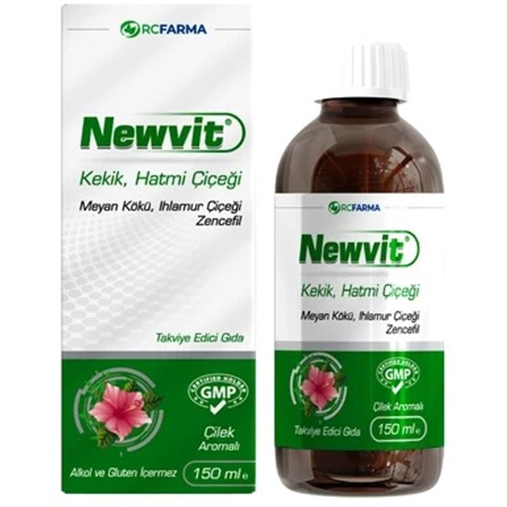 NEWVİT KEKİK HATMİ ÇİÇEĞİ ÖKSÜRÜK ŞURUBU 150 ML