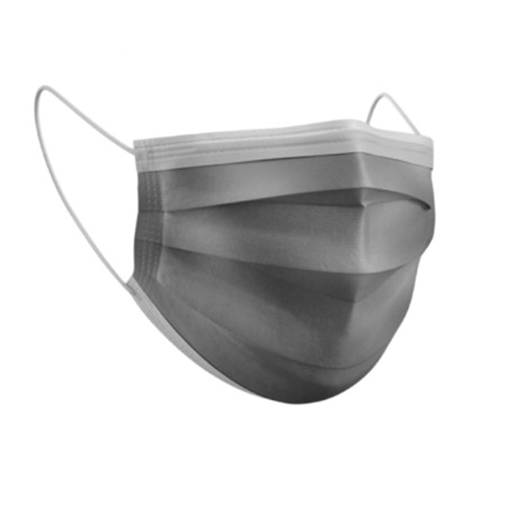 DOST MASKE CERRAHİ YETİŞKİN MASKESİ 10'Lİ GRİ POŞETLİ