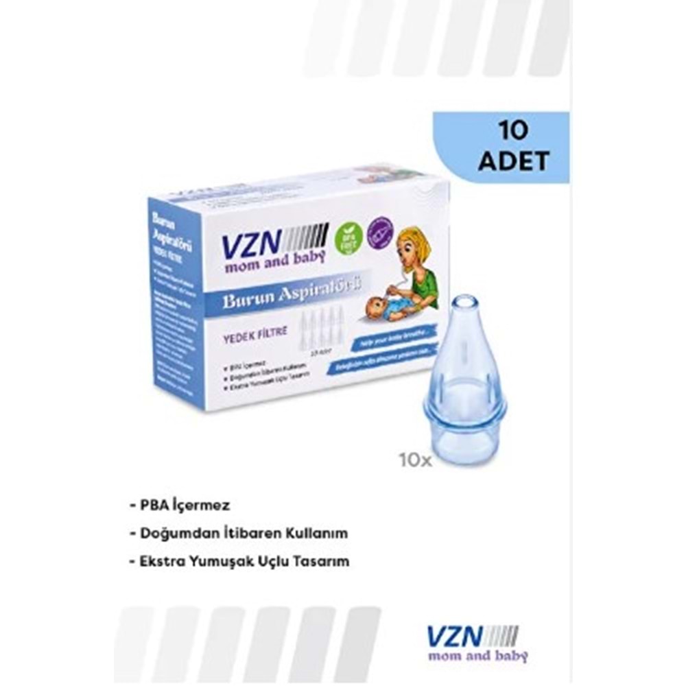 VZN BURUN ASPİRATÖRÜ YEDEK UÇ 10 LU