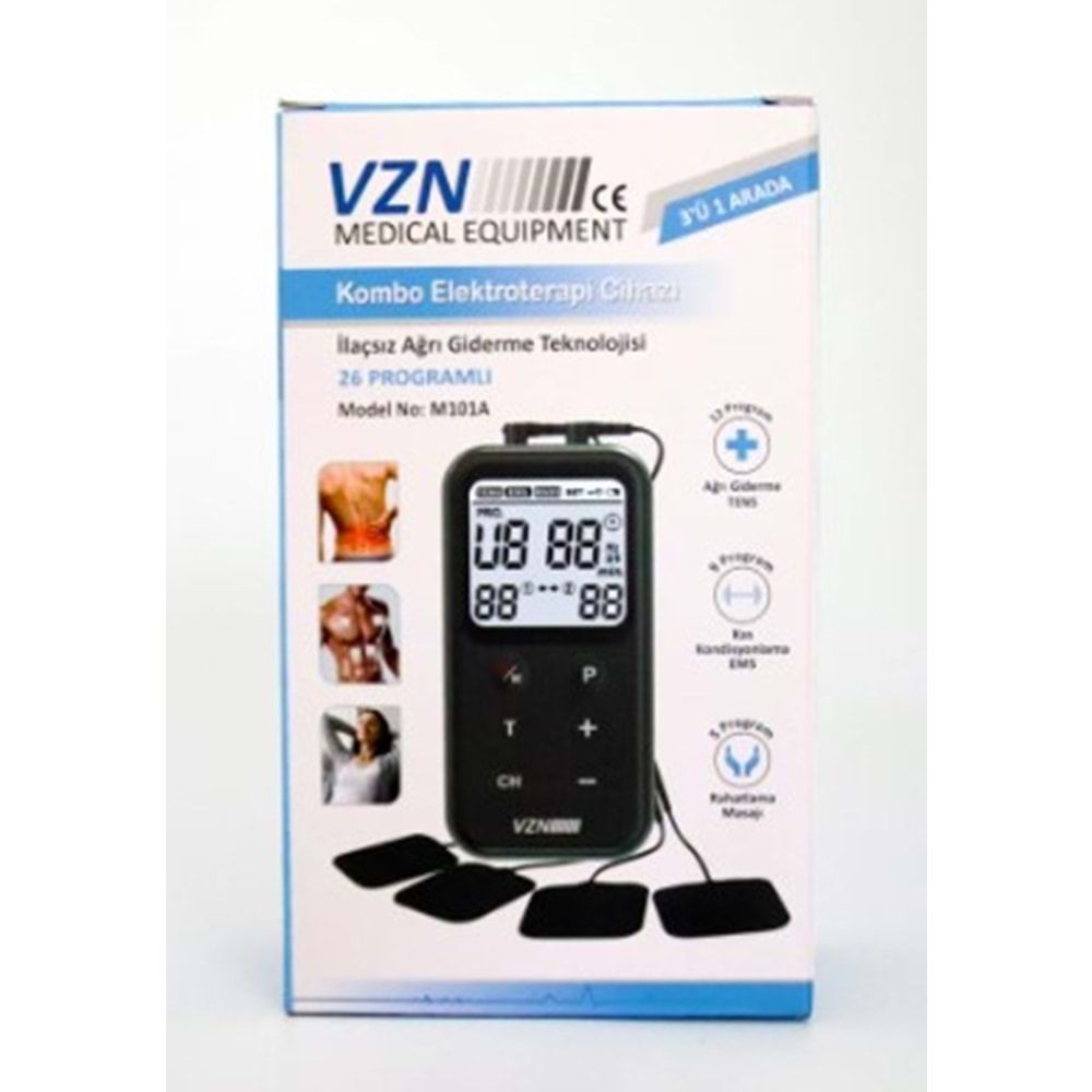 VZN KOMBO ELEKTROTERAPİ CİHAZI(TENS CİHAZI) M101A ( MASAJ ALETİ )
