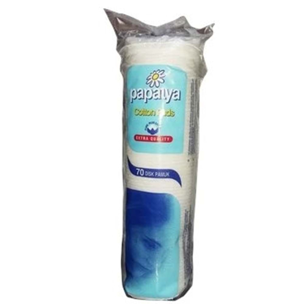 PAPATYA MAKYAJ TEMİZLEME PAMUĞU 70 Lİ