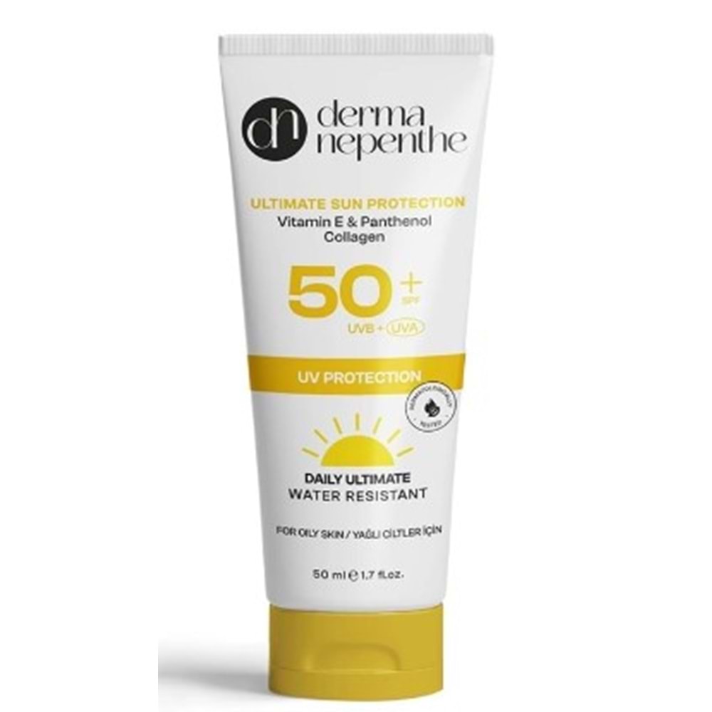 DERMA NEPENTHE SPF 50 GÜNEŞ KREMİ 50 ML ( YAĞLI CİLTLER İÇİN )