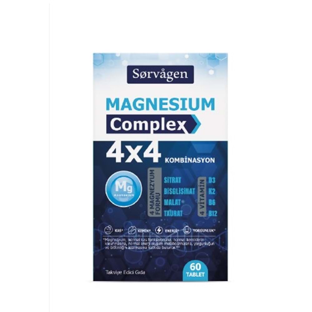 SORVAGEN 4X4 MAGNEZYUM COMPLEX 60 TABLET