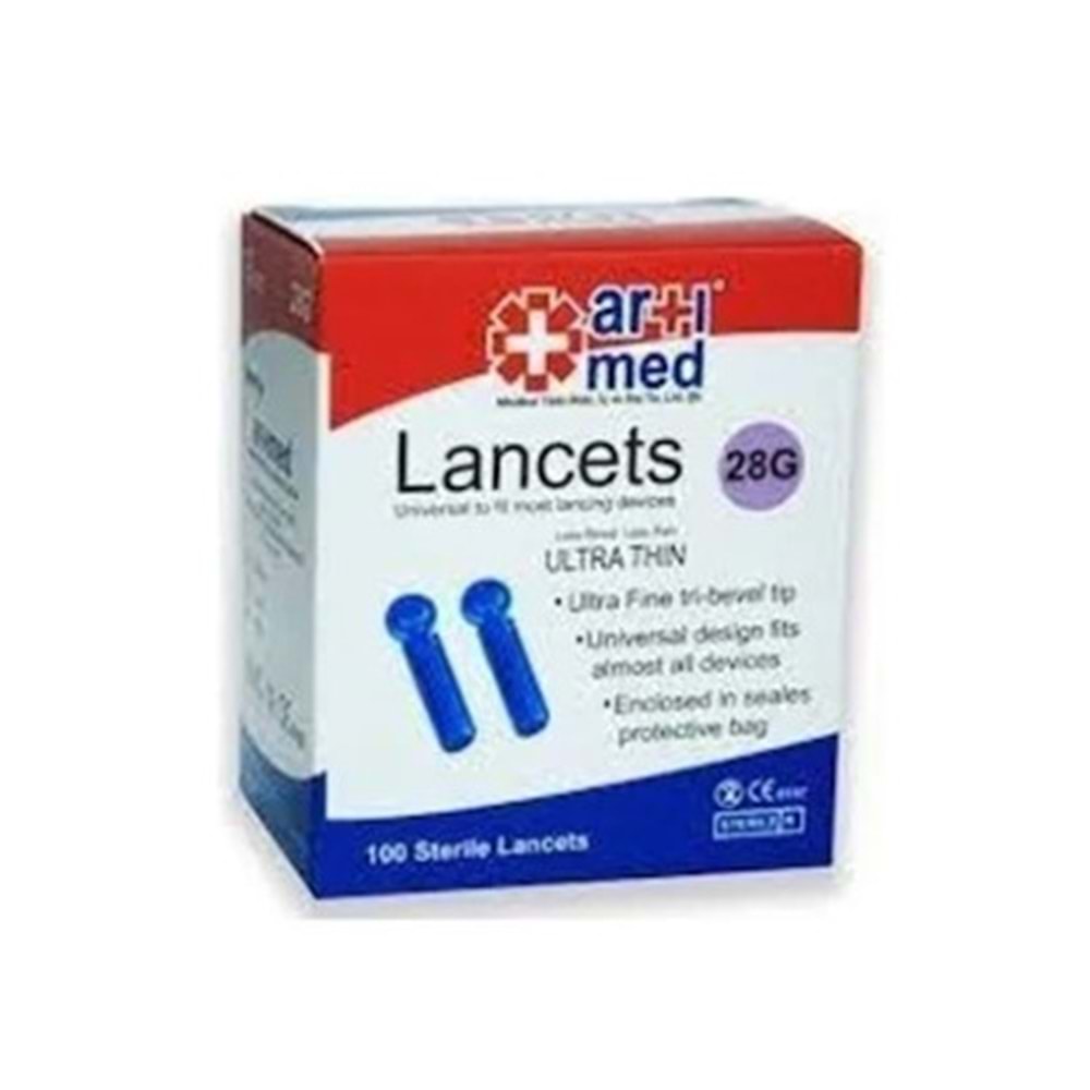 ARTIMED STERİL LANCET 28G 100'LÜ