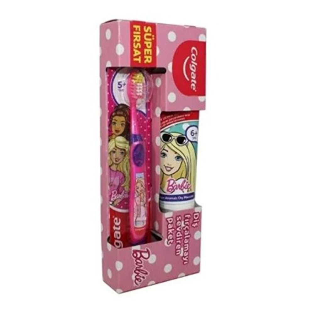 COLGATE ÇOCUK DİŞ MACUNU 75 ML + DİŞ FIRÇASI BARBİE