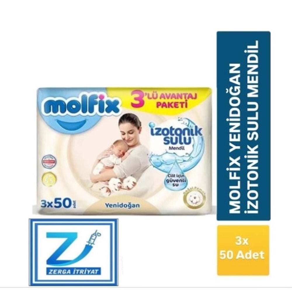 MOLFİX İZOTONİK SULU ISLAK MENDİL 3'LÜ