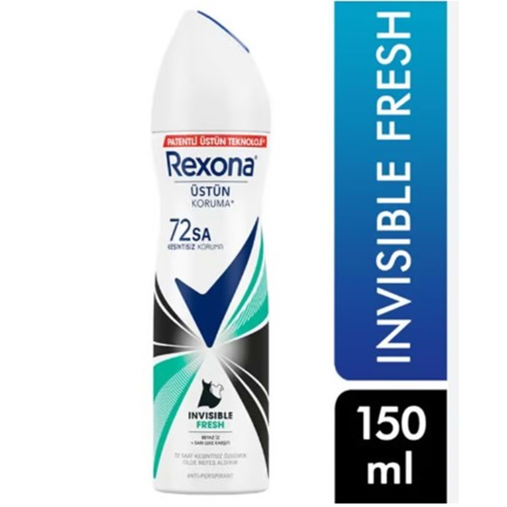 REXONA DEODORANT WOMEN INVİSİBLE FRESH 150 ML