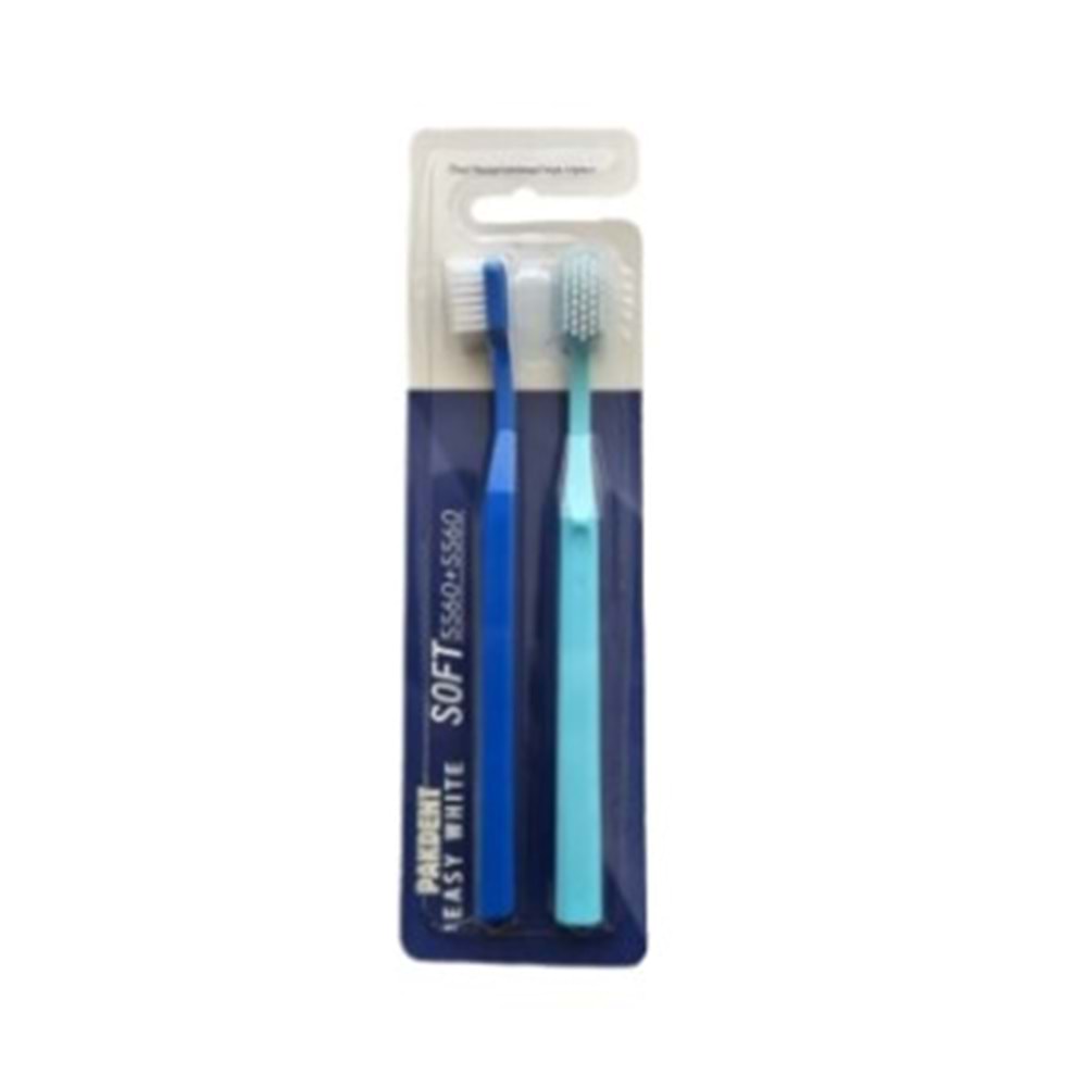 PAKDENT EASY WHİTE 5560 DİŞ FIRÇASI YUMUŞAK 2'Lİ