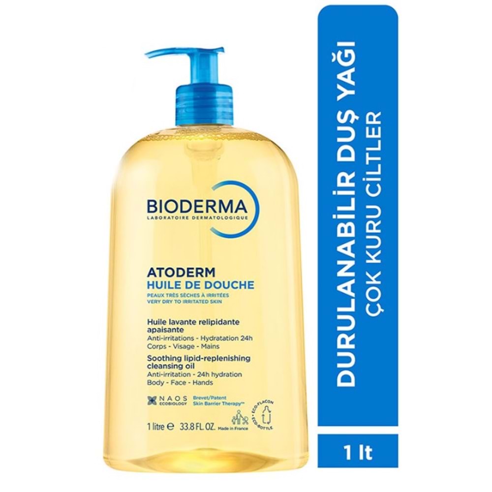 BİODERMA 1 LT ATODERM ATOPİK CİLT DUŞ YAĞI KURU CİLTLER İÇİN