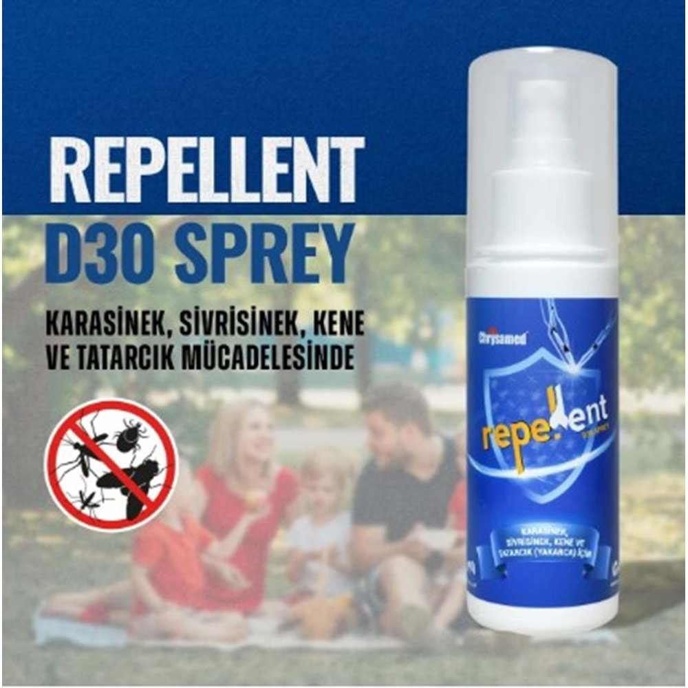 CHRYSAMED REPELLENT SİVRİSİNEK KARASİNEK VE KENE KOVUCU SPREY 100 ML
