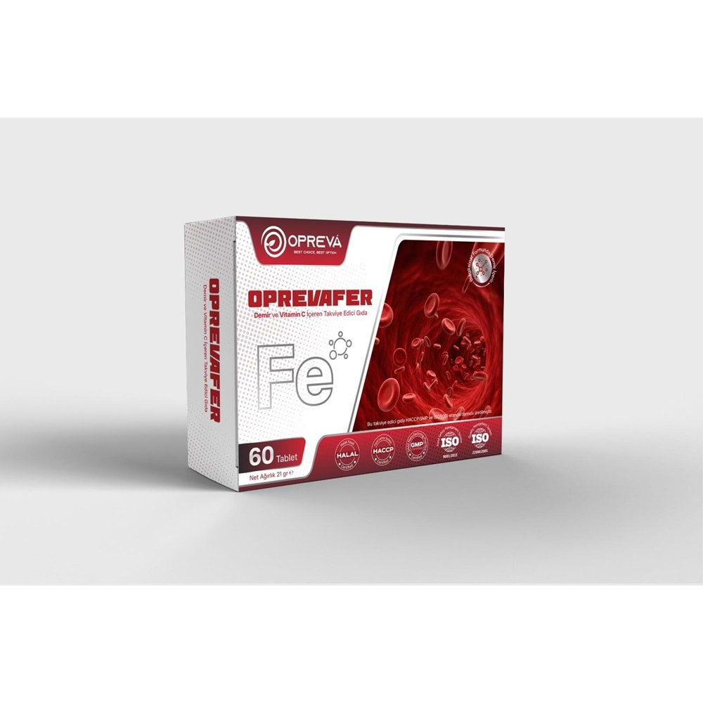 OPREVA FER DEMİR 60 TABLET ( VİTAMİN C İÇERİR )
