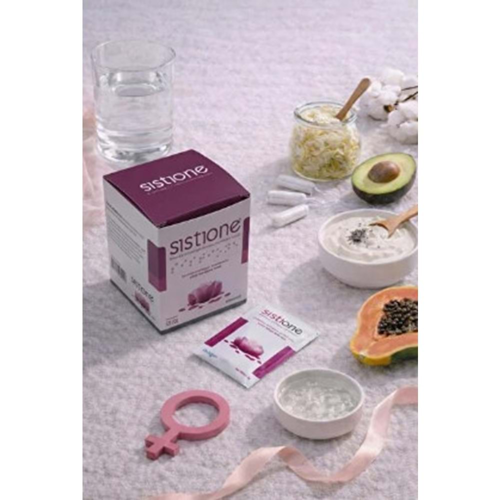 SİSTİONE 14 SAŞE D-MANNOZ, CRANBERRY VE PROBİYOTİK İÇEREN TAKVİYE EDİCİ GIDA