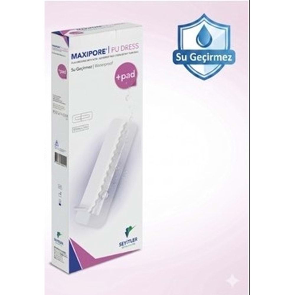 MAXİPORE PU ŞEFFAF SU GEÇİRMEZ YARA ÖRTÜSÜ BANDI 9X20 CM