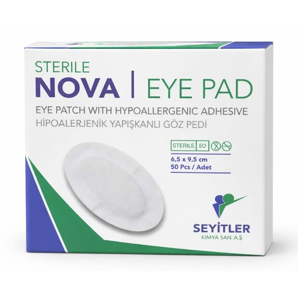 NOVA PED STERİL YETİŞKİN GÖZ PEDİ 50'Lİ