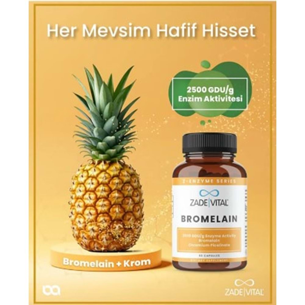 ZADE VİTAL BROMELAİN 60 KAPSÜL