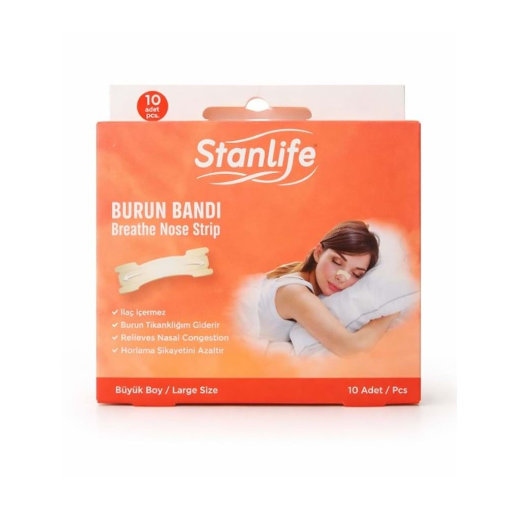 STANLİFE BURUN BANDI BÜYÜK BOY 10 ADET