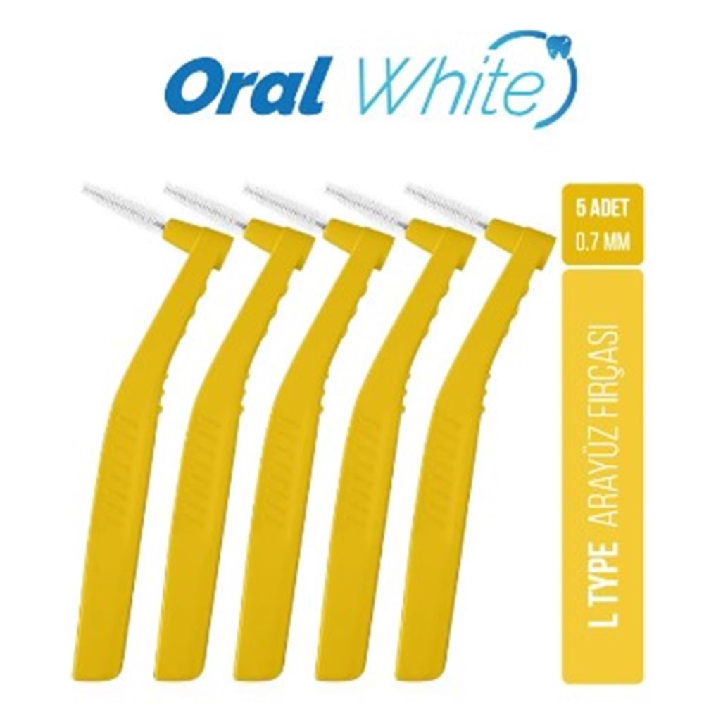 ORAL WHİTE CLEANİNG PRO SARI ARAYÜZ FIRÇASI 0.7 MM 5 ADET