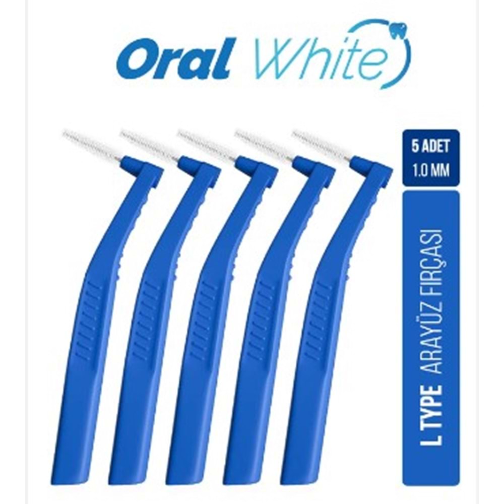 ORAL WHİTE CLEANİNG PRO MAVİ ARAYÜZ FIRÇASI 1.0 MM 5 ADET
