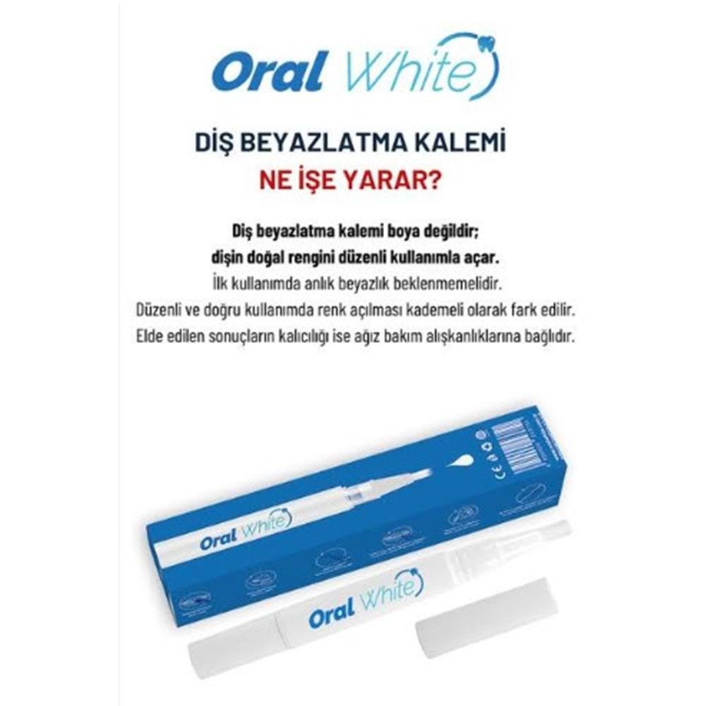 ORAL WHİTE DİŞ BEYAZLATMA KALEMİ