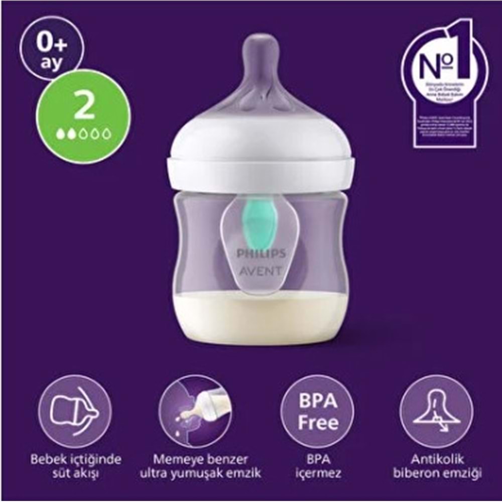 PHİLİPS AVENT NATURAL RESPONSE DOĞAL TEPKİLİ PP BİBERON 0 AY 125 ML