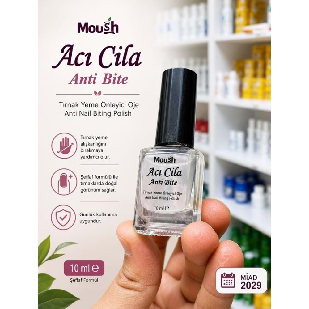MOOSH ACI CİLA OJE 10 ML