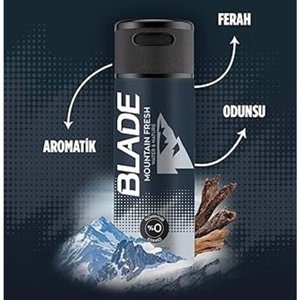 BLADE MOUNTAİN FRESH SPREY DEODORANT 150 ML