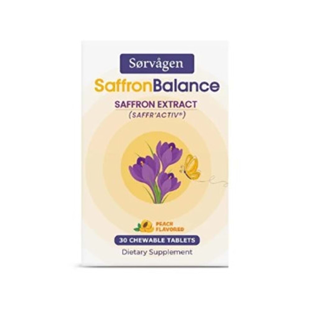 SORVAGEN SAFFRONBALANCE SAFRAN 30 ÇİĞNEME TABLETİ