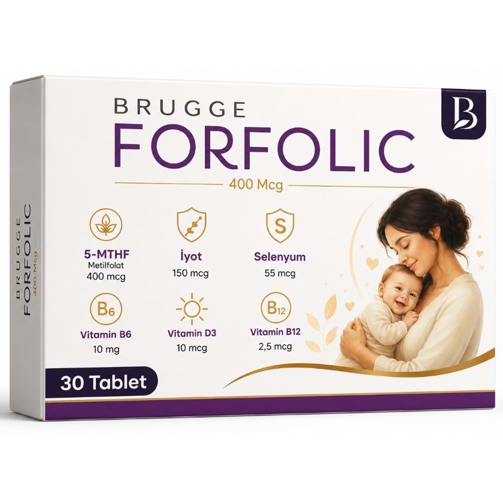 FORFOLİC 400 MG FOLİK ASİT MULTİVİTAMİN 30 TABLET