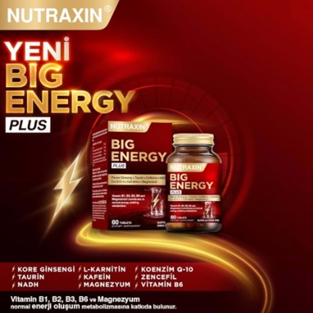 NUTRAXİN BİG ENERGY PLUS 60 TABLET
