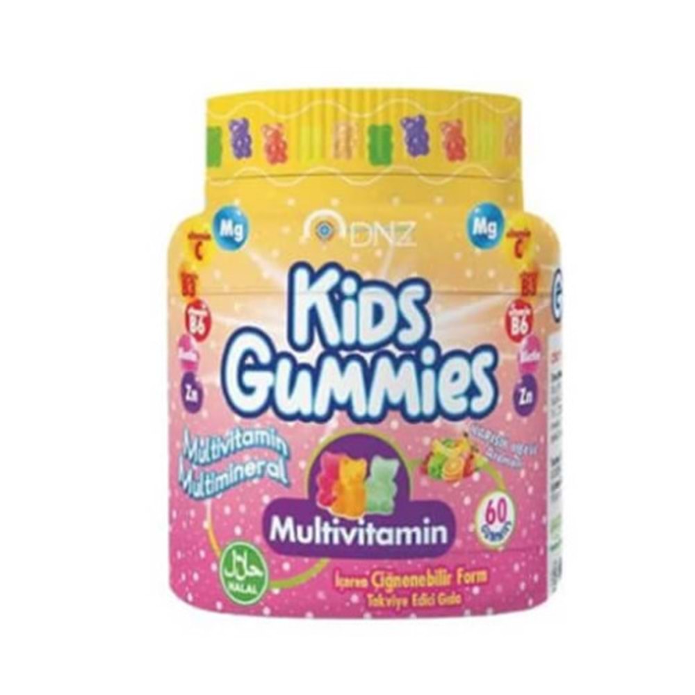 DNZ KİDS MULTİVİTAMİN 60 GUMMİES