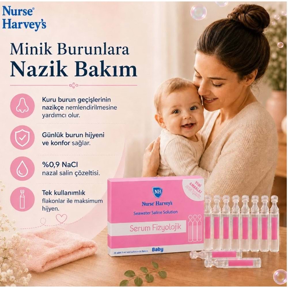 GİFRER SERUM FİZYOLOJİK 5 ML 20 FLAKON ( BURUN VE GÖZ TEMİZLİĞİ İÇİN )