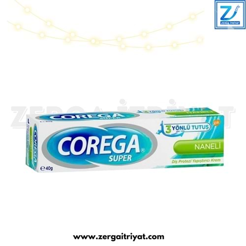 COREGA DİŞ PROTEZİ YAPIŞTIRICI KREM NANELİ 40 GR