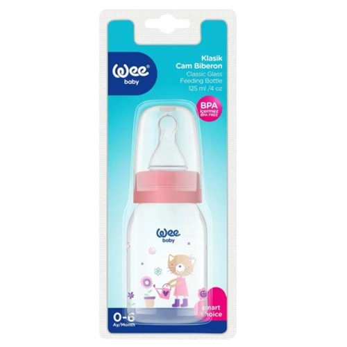 WEE BABY 0-6 AY KLASİK CAM BİBERON 125 ML KOD 877