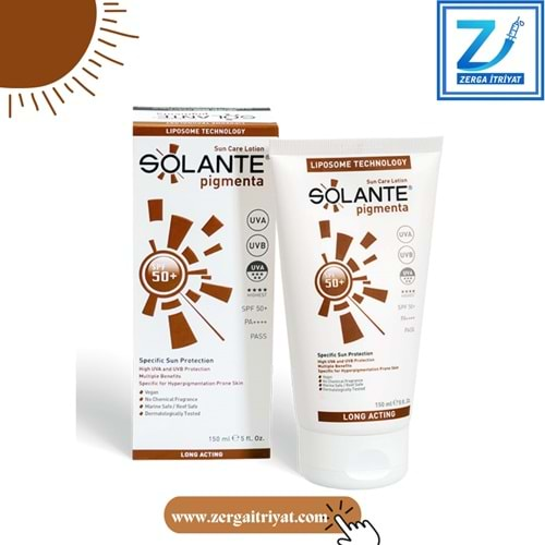 SOLANTE PİGMENTA SUN CARE LOTİON SPF50+ 150 ML NEW FORMULA