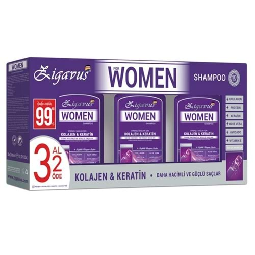 ZİGAVUS FOR WOMEN KOLAJEN&KERATİN 3 AL 2 ÖDE