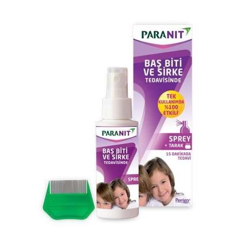 PARANİT BİT SPREYİ 15 DAKİKADA ETKİLİ 100 ML ÇELİK TARAK HEDİYELİ