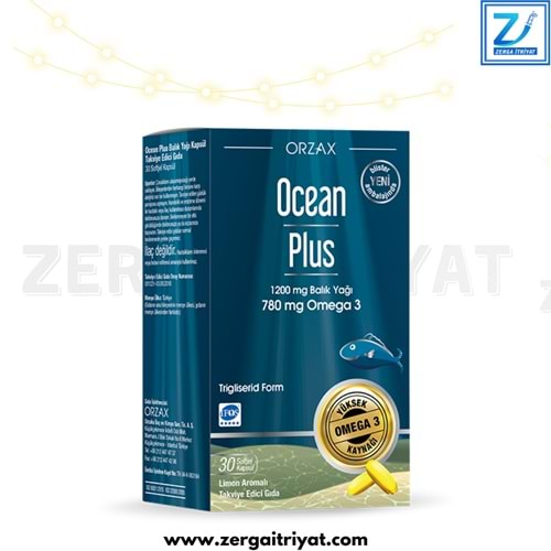 OCEAN PLUS BALIK YAĞI OMEGA 3 1200 MG 30 KAPSÜL