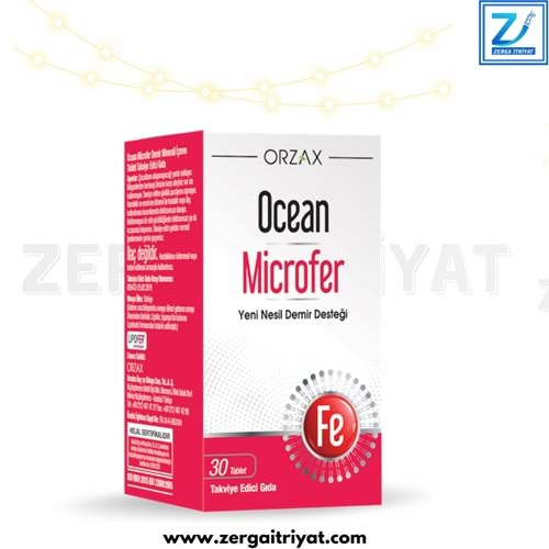 OCEAN MİCROFER 30 TABLET YENİ NESİL DEMİR DESTEĞİ