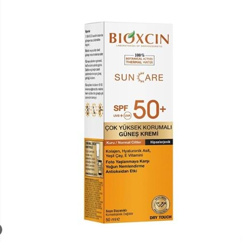 BİOXCİN GÜNEŞ KREMİ SUN CARE SPF50+ ( KURU / NORMAL CİLTLER İÇİN ) 50 ML