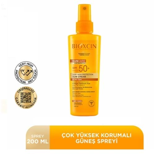 BİOXCİN SUN CARE TÜM CİLTLER İÇİN GÜNEŞ SPREYİ SPF 50+ 200 ML
