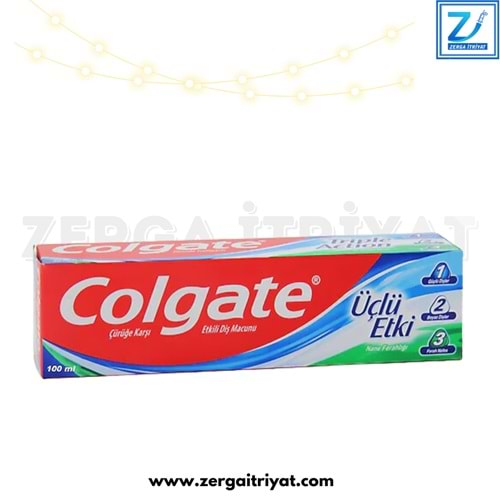 COLGATE DİŞ MACUNU ÜÇLÜ ETKİ 100 ML